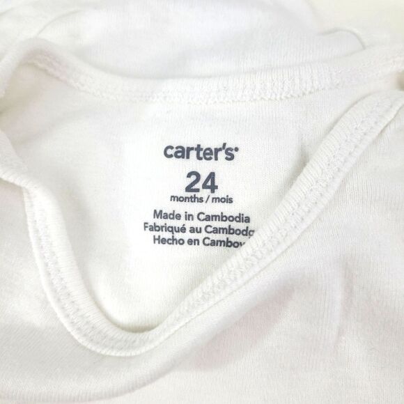 CARTERS bundle (x7) 24mo white onesies - Picture 3 of 10